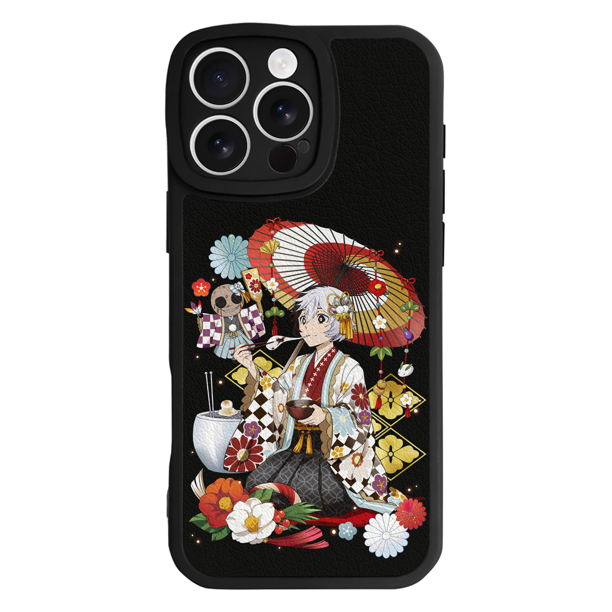 （画像用） 文豪ストレイドッグス Bungo Stray Dogs 【iPhone 16シリーズ対応】シリコンスマホケース（レザー調） 材質：シリコン